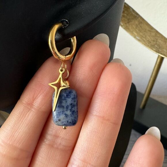 Statement hoop earrings N528 - Picture 4 of 4